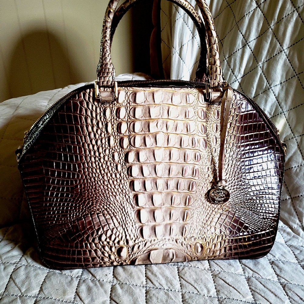 Brahmin handbag,  made from the finest Italian leather, color Brown.